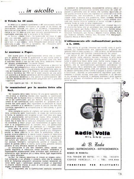 Radio industria rassegna della produzione radioelettrica