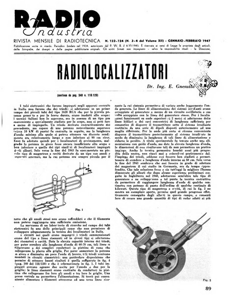 Radio industria rassegna della produzione radioelettrica