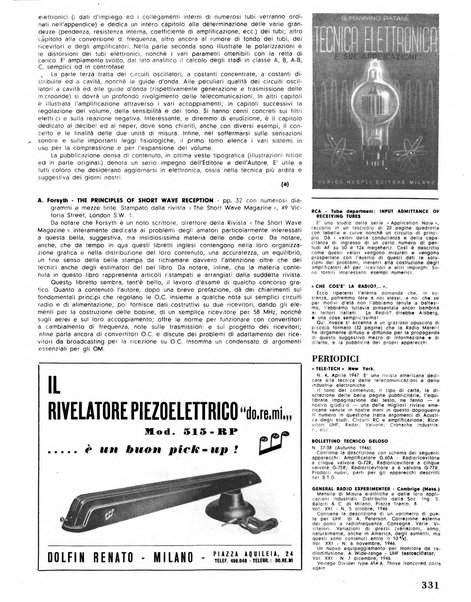 Radio industria rassegna della produzione radioelettrica