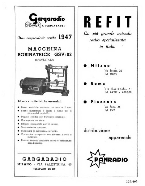 Radio industria rassegna della produzione radioelettrica