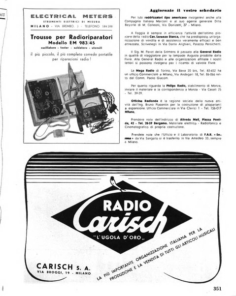 Radio industria rassegna della produzione radioelettrica