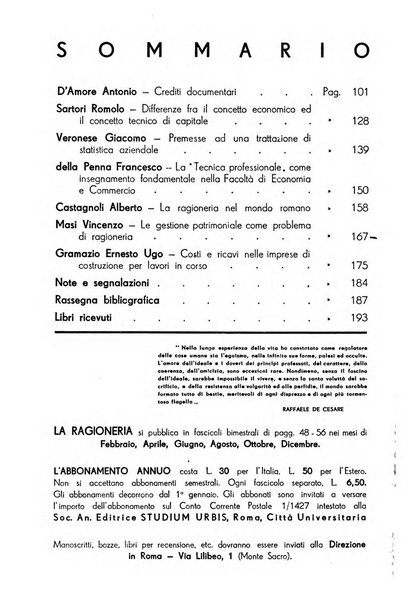 La ragioneria rivista bimestrale di studi aziendali