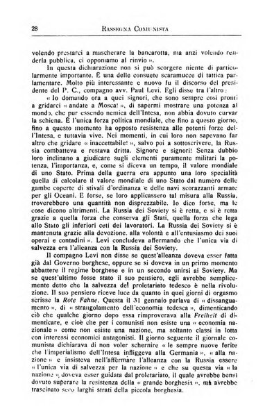 Rassegna comunista teoria, critica, documentazione del Movimento comunista internazionale