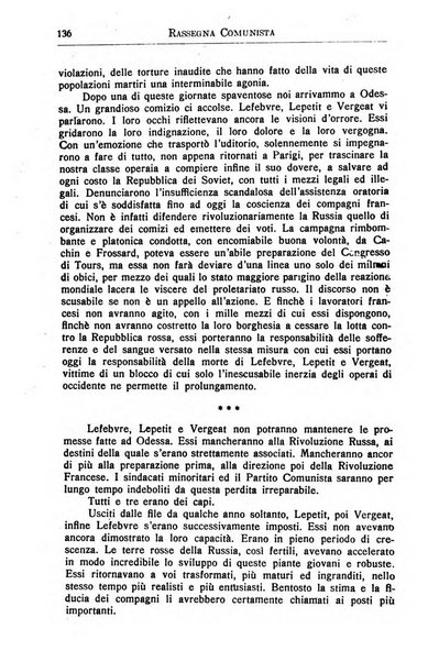 Rassegna comunista teoria, critica, documentazione del Movimento comunista internazionale