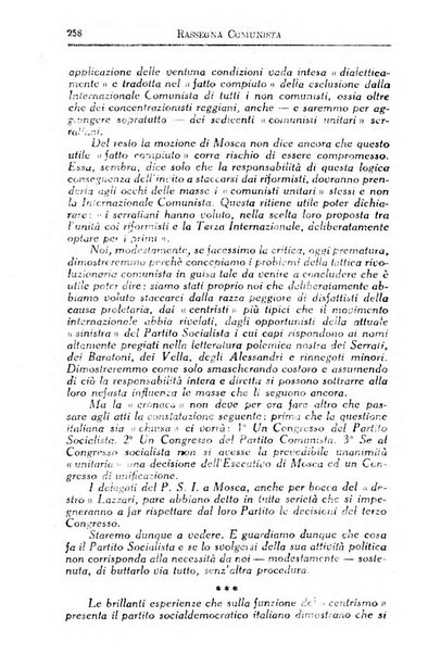 Rassegna comunista teoria, critica, documentazione del Movimento comunista internazionale