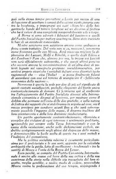 Rassegna comunista teoria, critica, documentazione del Movimento comunista internazionale