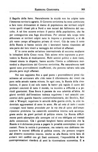 Rassegna comunista teoria, critica, documentazione del Movimento comunista internazionale