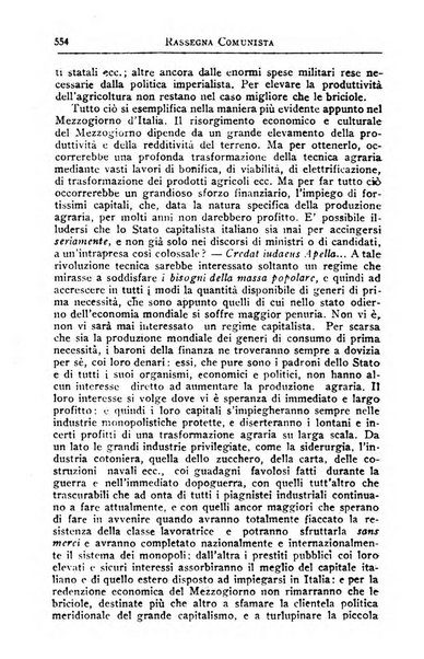 Rassegna comunista teoria, critica, documentazione del Movimento comunista internazionale