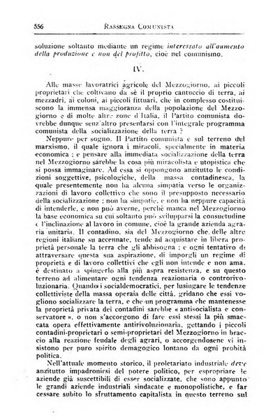 Rassegna comunista teoria, critica, documentazione del Movimento comunista internazionale