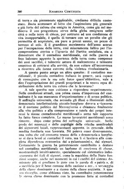 Rassegna comunista teoria, critica, documentazione del Movimento comunista internazionale