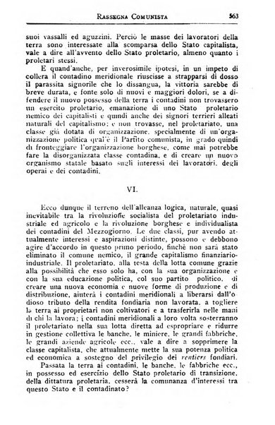 Rassegna comunista teoria, critica, documentazione del Movimento comunista internazionale