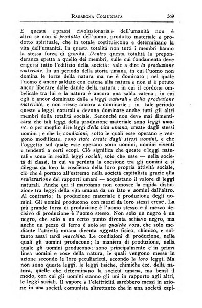 Rassegna comunista teoria, critica, documentazione del Movimento comunista internazionale