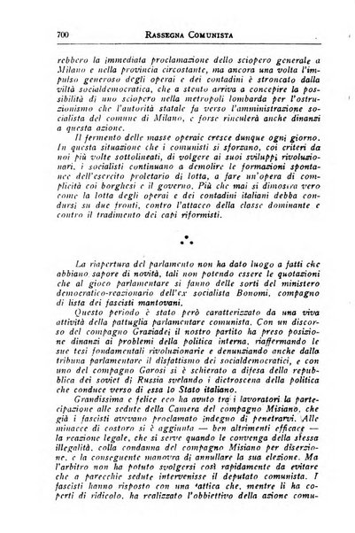 Rassegna comunista teoria, critica, documentazione del Movimento comunista internazionale