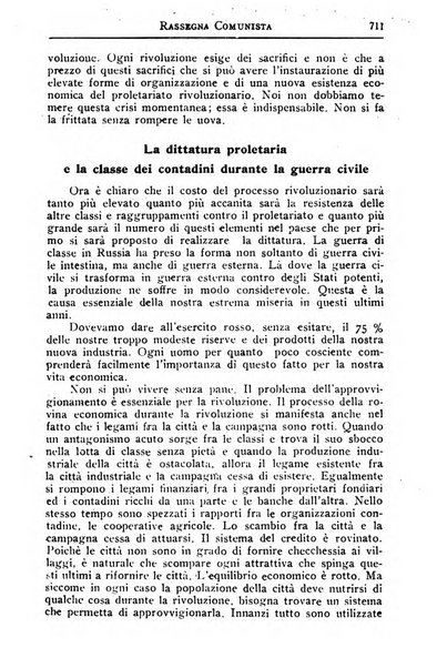 Rassegna comunista teoria, critica, documentazione del Movimento comunista internazionale