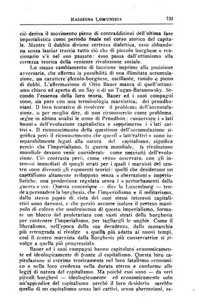 Rassegna comunista teoria, critica, documentazione del Movimento comunista internazionale