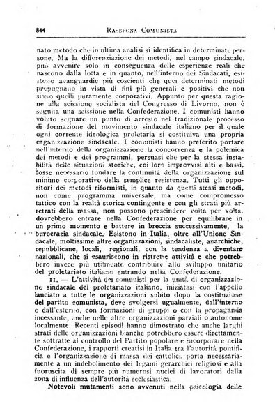 Rassegna comunista teoria, critica, documentazione del Movimento comunista internazionale