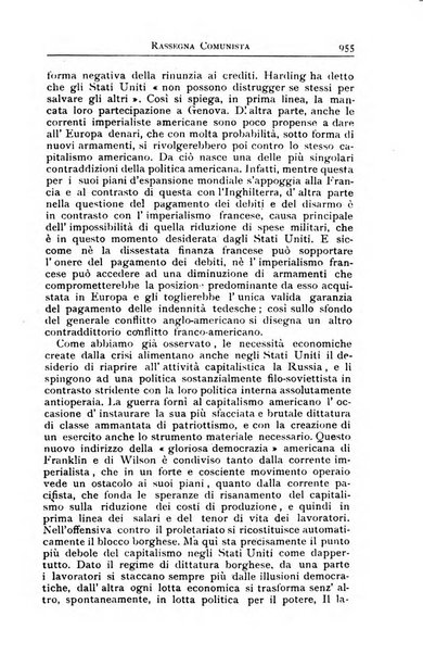 Rassegna comunista teoria, critica, documentazione del Movimento comunista internazionale