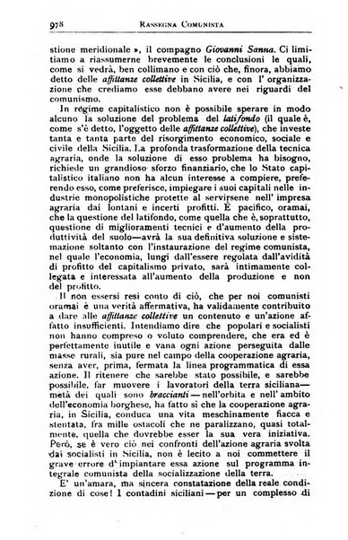 Rassegna comunista teoria, critica, documentazione del Movimento comunista internazionale