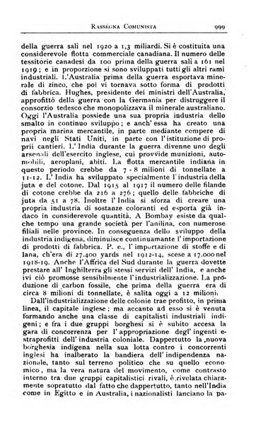 Rassegna comunista teoria, critica, documentazione del Movimento comunista internazionale