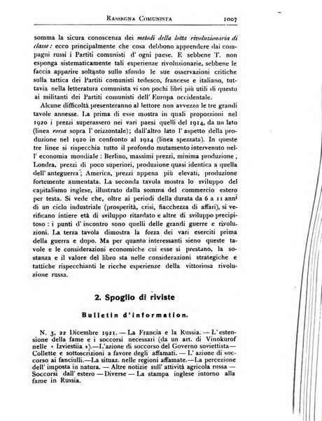 Rassegna comunista teoria, critica, documentazione del Movimento comunista internazionale