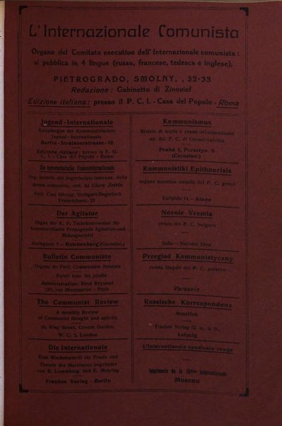 Rassegna comunista teoria, critica, documentazione del Movimento comunista internazionale