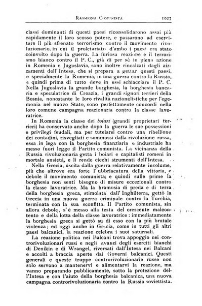 Rassegna comunista teoria, critica, documentazione del Movimento comunista internazionale