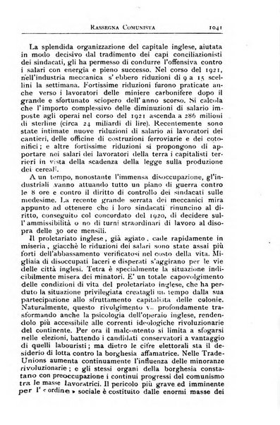 Rassegna comunista teoria, critica, documentazione del Movimento comunista internazionale