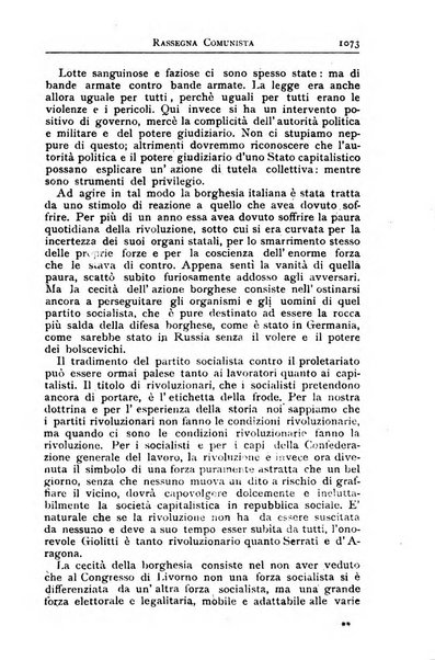 Rassegna comunista teoria, critica, documentazione del Movimento comunista internazionale