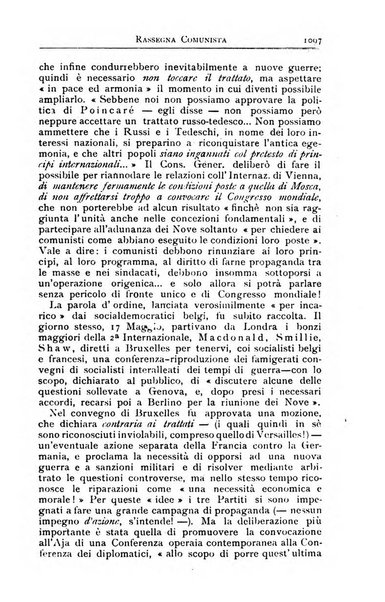 Rassegna comunista teoria, critica, documentazione del Movimento comunista internazionale