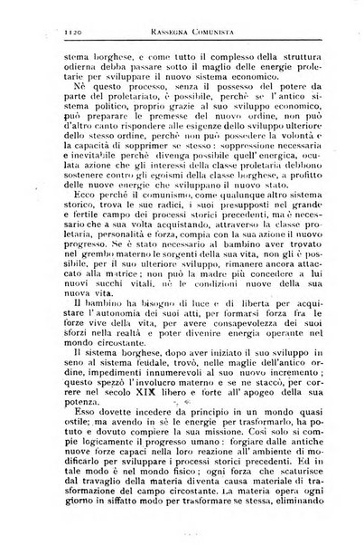 Rassegna comunista teoria, critica, documentazione del Movimento comunista internazionale