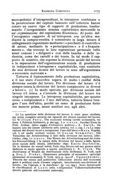 Rassegna comunista teoria, critica, documentazione del Movimento comunista internazionale