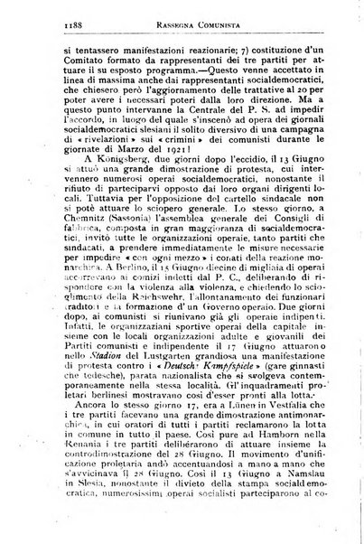 Rassegna comunista teoria, critica, documentazione del Movimento comunista internazionale