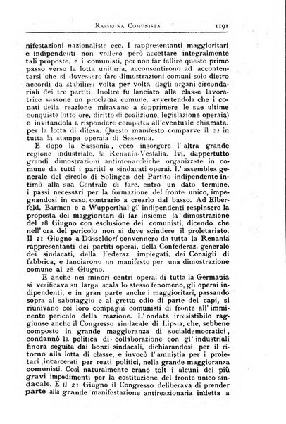 Rassegna comunista teoria, critica, documentazione del Movimento comunista internazionale