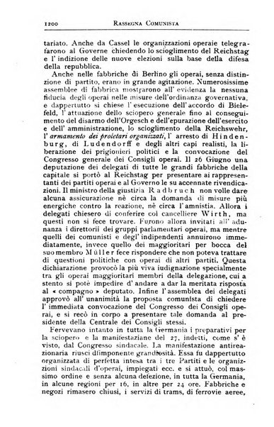 Rassegna comunista teoria, critica, documentazione del Movimento comunista internazionale