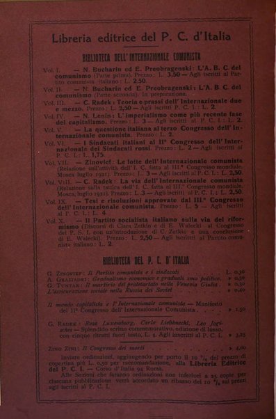 Rassegna comunista teoria, critica, documentazione del Movimento comunista internazionale