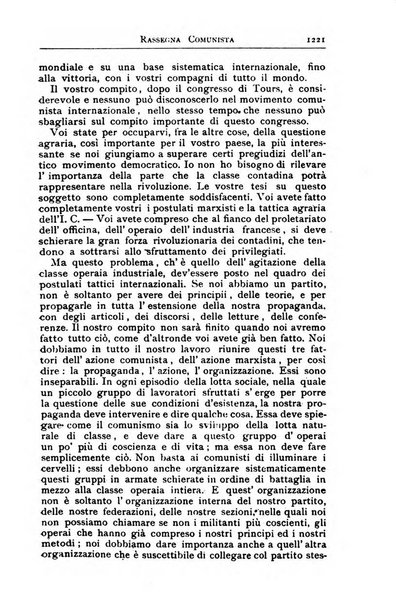 Rassegna comunista teoria, critica, documentazione del Movimento comunista internazionale