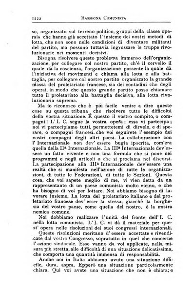 Rassegna comunista teoria, critica, documentazione del Movimento comunista internazionale