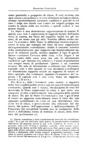 Rassegna comunista teoria, critica, documentazione del Movimento comunista internazionale