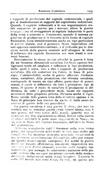 Rassegna comunista teoria, critica, documentazione del Movimento comunista internazionale