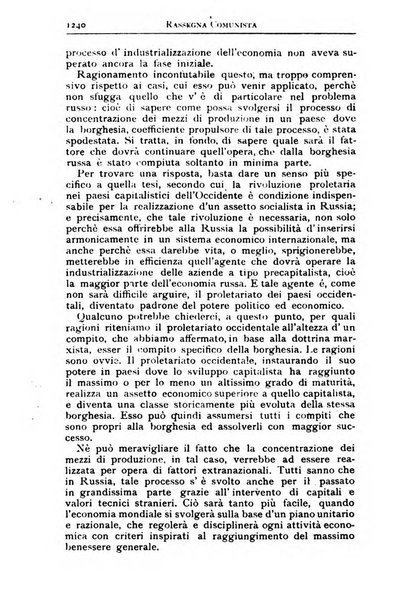 Rassegna comunista teoria, critica, documentazione del Movimento comunista internazionale