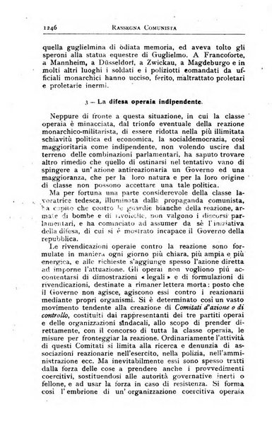 Rassegna comunista teoria, critica, documentazione del Movimento comunista internazionale