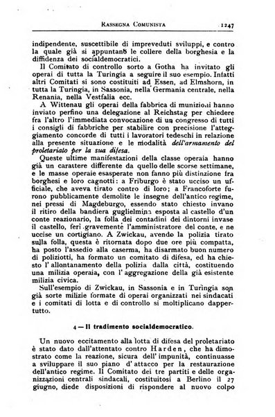 Rassegna comunista teoria, critica, documentazione del Movimento comunista internazionale