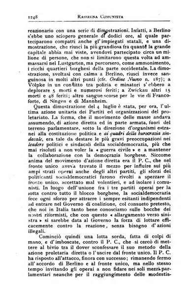 Rassegna comunista teoria, critica, documentazione del Movimento comunista internazionale