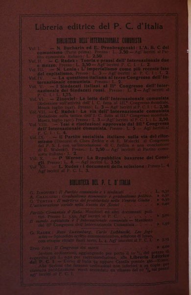 Rassegna comunista teoria, critica, documentazione del Movimento comunista internazionale