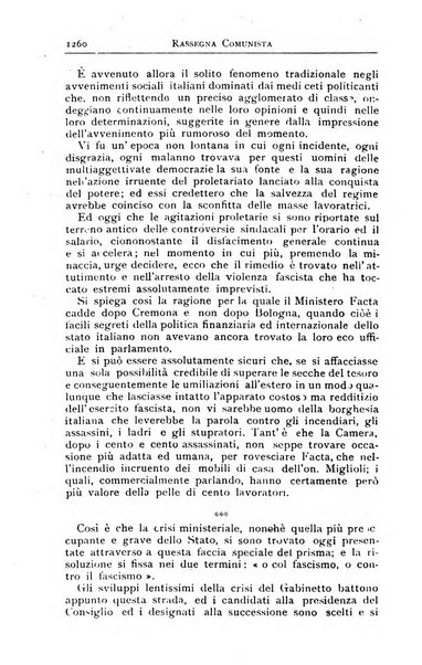 Rassegna comunista teoria, critica, documentazione del Movimento comunista internazionale