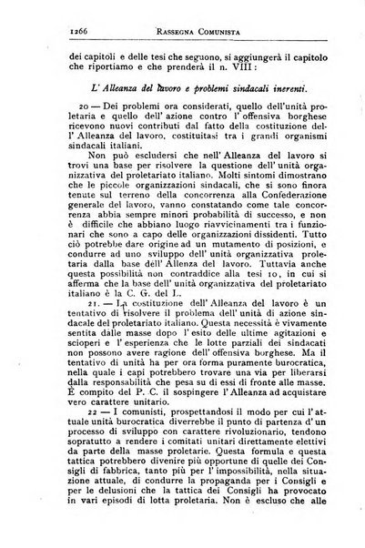 Rassegna comunista teoria, critica, documentazione del Movimento comunista internazionale