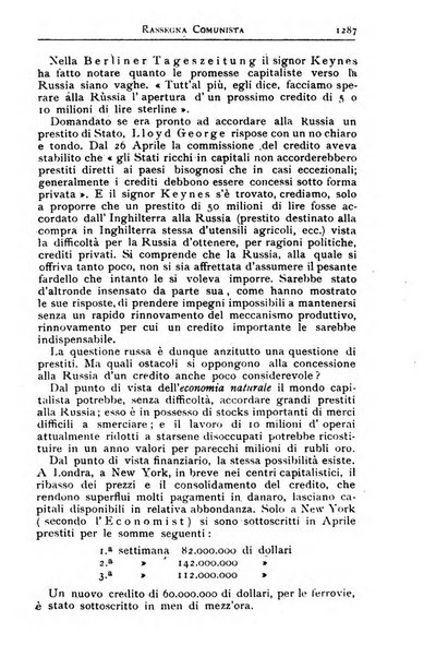 Rassegna comunista teoria, critica, documentazione del Movimento comunista internazionale