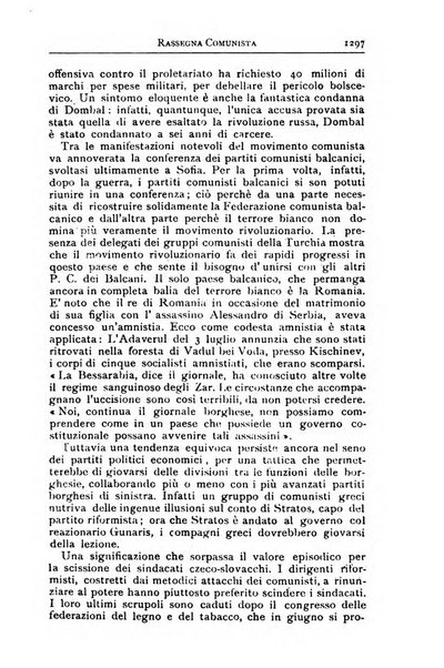 Rassegna comunista teoria, critica, documentazione del Movimento comunista internazionale