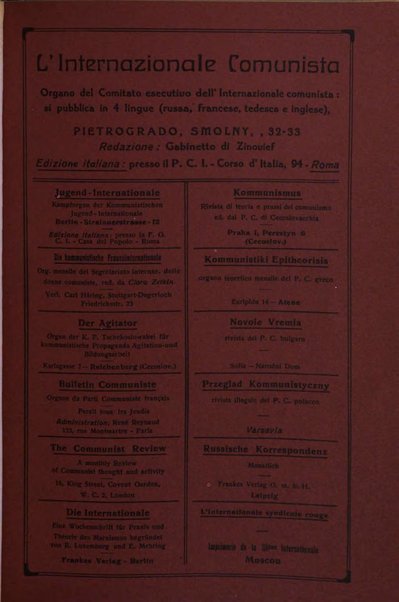 Rassegna comunista teoria, critica, documentazione del Movimento comunista internazionale