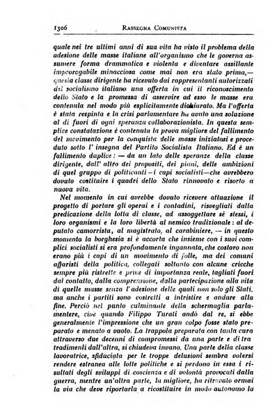 Rassegna comunista teoria, critica, documentazione del Movimento comunista internazionale